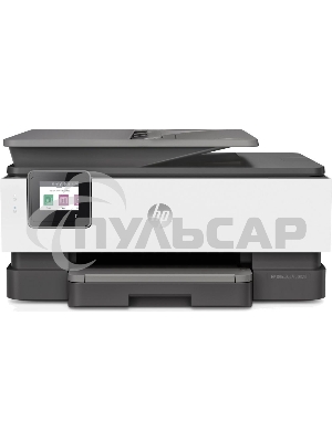 МФУ струйное HP OfficeJet 8023 (1KR64B), A4, цвтной, печ. до 20 стр/мин. (ч/б), до 10 стр/мин. (цвет), скан. до 8 стр/мин. (ч/б) 3.5 стр/мин. (цвет), 1200 x 1200 dpi, USB, RJ-45, Wi-Fi, Air Print