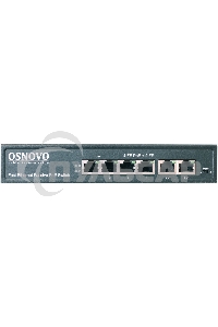 Коммутатор Osnovo SW-20600/A(80W) 6x100Mb 4PoE+ 80W неуправляемый