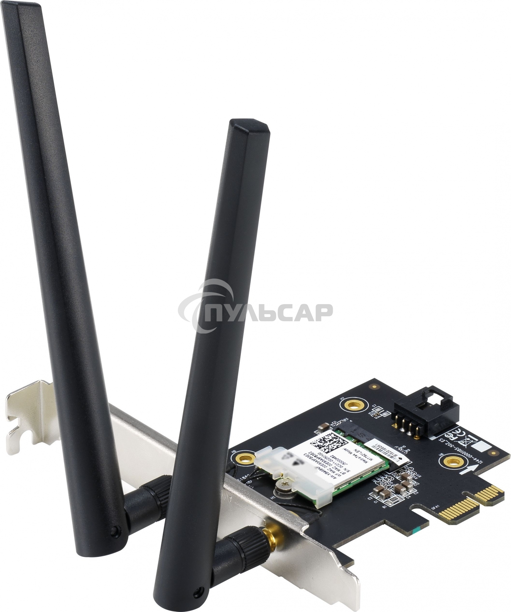 Сетевой адаптер ASUS PCE-AX1800 WIFI 802.11ax, 2402 + 574Mbpsб PCI-E Adapter, 2 антенны; 90IG07A0-MO0B00