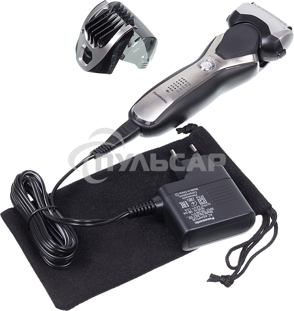 Электробритва сетчатая Panasonic ES-RT77-S520 реж.эл.:3 питан.:аккум. серебристый/черный