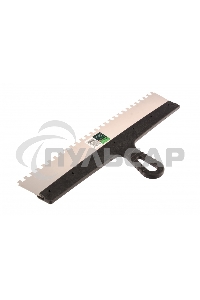 Шпатель СИБРТЕХ из нержавеющей стали,450 мм,зуб 8x8 мм,пластмассовая ручка 85479