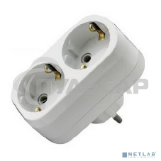Разветвитель 2 гнезда с заземлением 16 А MAKEL 10031