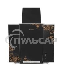 Вытяжка наклонная Gefest ВО 3603 К19 черный/золотистый, 60 см, 550 куб. м/ч, 76 дБ