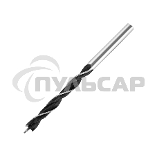 Сверло по дереву KRANZ 5х85 мм, цилиндрический хвостовик