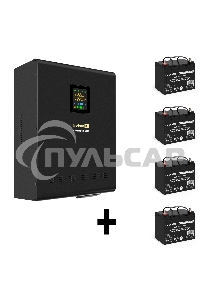 Комплект Источник бесперебойного питания EX296003RUS + батарея 33Aч EX282974RUS 4шт (инвертор, синус, для котла, настенный) ExeGate FineSine SX-3000.LCD.AVR.2SH.T <3000VA/2100W, чистая синусоида, цветной LCD-дисплей, AVR, 2*Schuko+клеммы, линейно-интеракт
