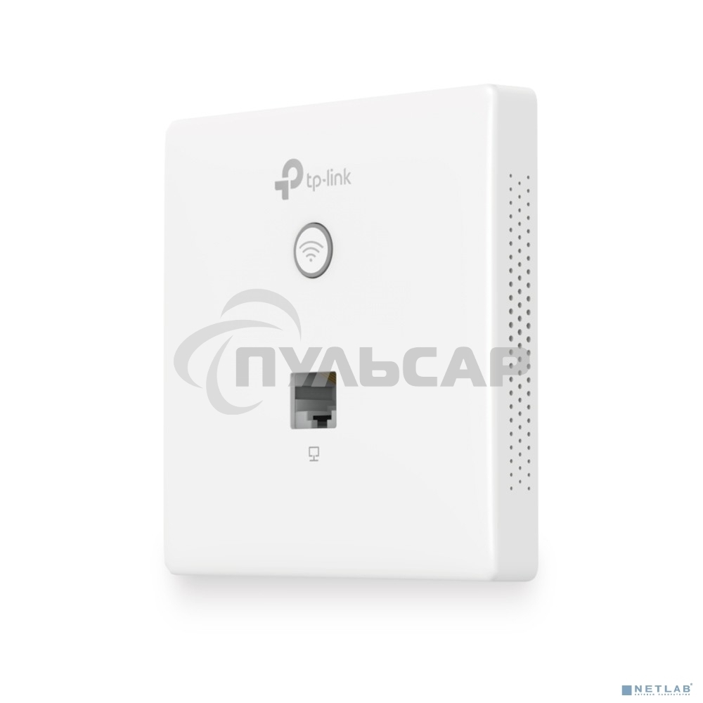 Точка доступа TP-Link Omada AC1200 wireless MU-MIMO Gigabit wall-plate Access Point, 1 Gigabit downlink port, 1 gigabit uplink port, 802.3af/at PoE in, wall plate mounting, support standalone mode and controlled by Omada SDN controller (Software/hardware/