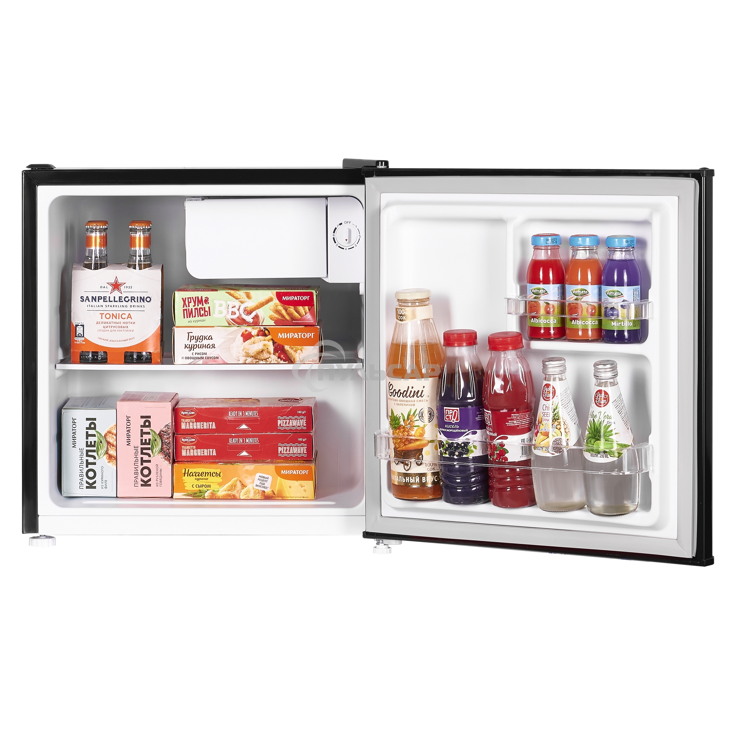 Холодильник Maunfeld MFF50RB черный однокамерный 50л, ручная разморозка