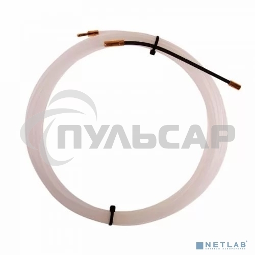 Протяжка кабельная Rexant (мини УЗК в бухте), 5 м нейлон, d=3 мм, латунный наконечник, заглушка