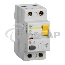 Выключатель дифференциального тока (УЗО) 2п 40А 30мА тип AC ВД1-63 ИЭК MDV10-2-040-030