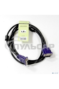 Кабель соединительный SVGA (15M/M) 1,8m 2 фильтра TV-COM <QCG120H-1.8M>