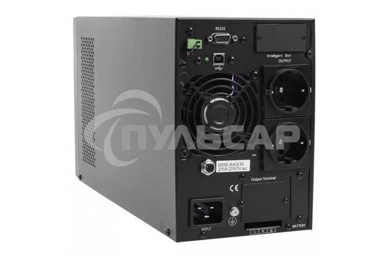 Источник бесперебойного питания Powerman Online 3000 Plus черный external battery pack (not included)(БЕЗ БАТАРЕИ)