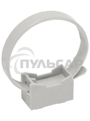 Держатель хомутный для труб со стяжкой d32-63 CFF2 сер. ИЭК CTA10MP-CFF263-K41-100