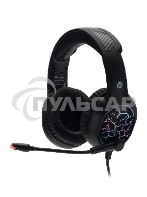 Наушники с микрофоном Oklick HS-L930G SNORTER черный/синий 2м мониторные USB оголовье (HS-L930G)