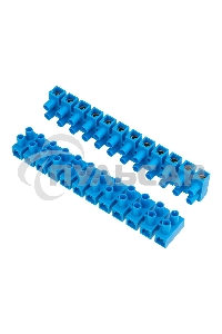 Клеммная винтовая колодка KВ-35 10-35, ток 80 A, полиэтилен синий Rexant (10 шт./уп.)