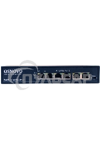 Коммутатор Osnovo SW-20600(80W) PoE коммутатор 6 портов, 4 PoE порта 10/100 Base-T, 2*10/100 Base-T Uplink, до 30W на порт, суммарно до 80W