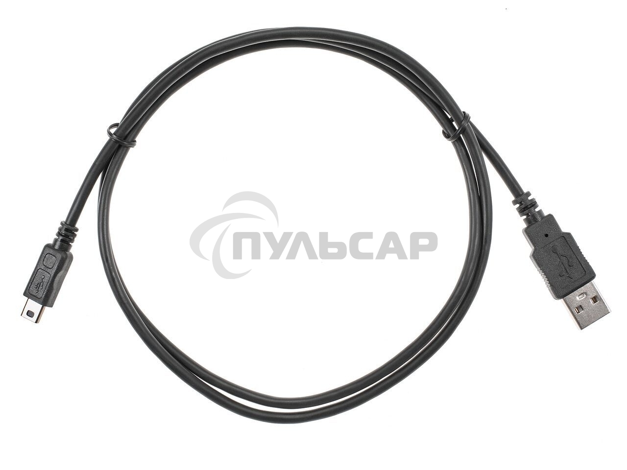 Кабель USB 2.0 A-->mini-B 5P (1м) черный TELECOM/VCOM <TC6911BK-1.0M>