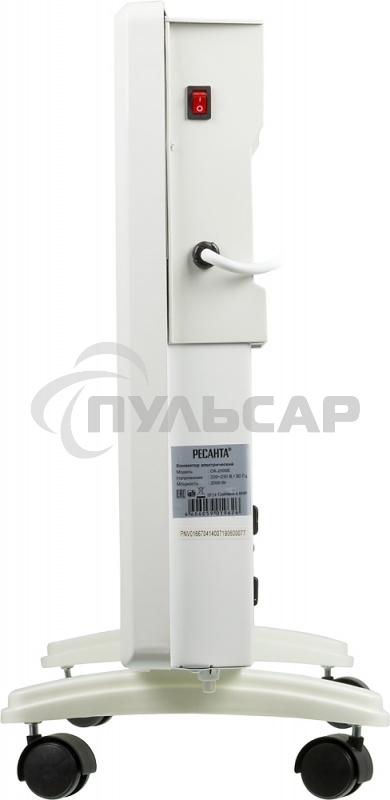 Конвектор Ресанта ОК-2000Е белый, 2000 Вт, 20 м2, термостат, дисплей