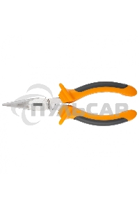 Длинногубцы, Comfort, 160 мм, прямые шлифованные, двухкомпонентные рукоятки Sparta