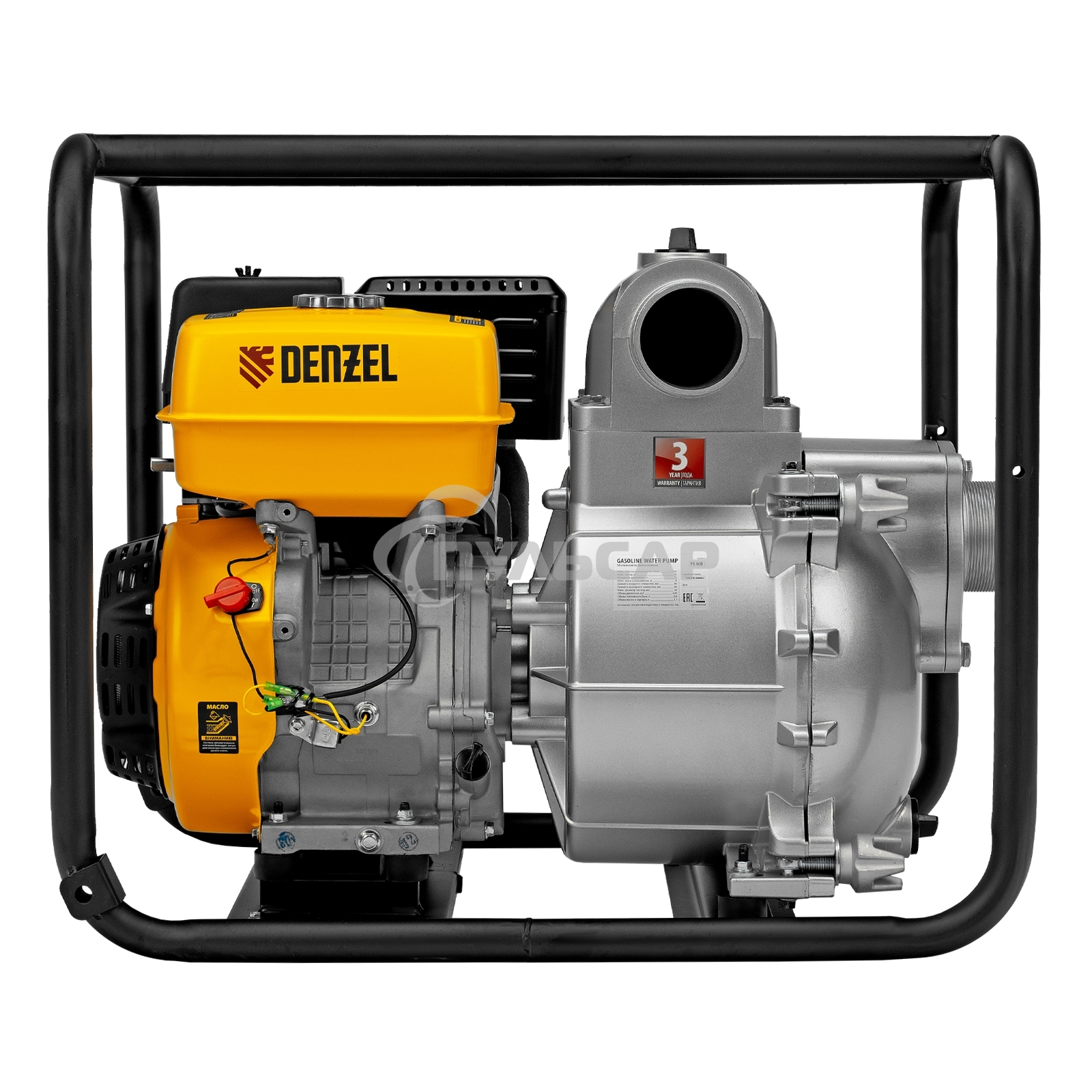 Мотопомпа бензиновая для грязной воды PX-80D, 15 л.с., 3