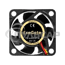 Вентилятор для корпуса ExeGate EX04015S3P-24 черный, 40 мм, 7500 об/мин, 32.6 дБ, 3 pin