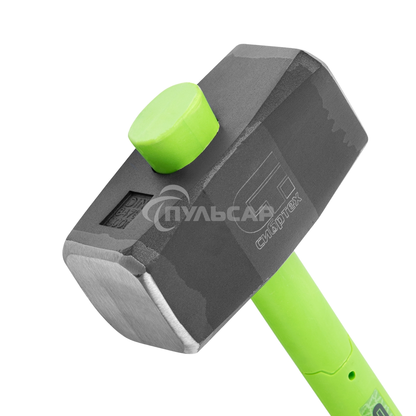 Кувалда, 9000 г, фибергласовая обрезиненная рукоятка Сибртех