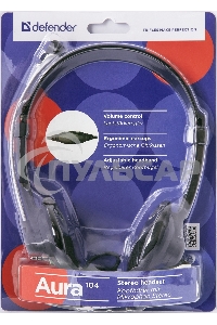 Гарнитура Defender Aura 104 черный (кабель 1.8м)