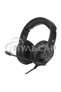 Наушники с микрофоном Oklick HS-L930G SNORTER черный/синий 2м мониторные USB оголовье (HS-L930G)