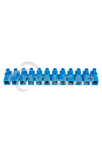 Клеммная винтовая колодка KВ-35 10-35, ток 80 A, полиэтилен синий Rexant (10 шт./уп.)