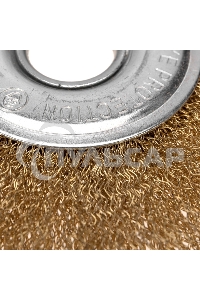 Щетка дисковая для УШМ латунь 125 мм, отв. 22,23 мм Kranz