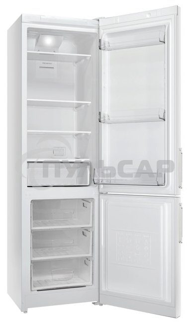 Холодильник Stinol STN 200 D белый двухкамерный 249/75л морозилка снизу, No Frost