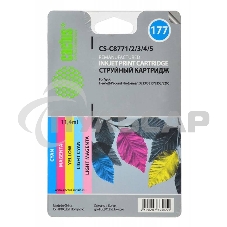 Картридж струйный Cactus CS-C8771/2/3/4/5 №177 многоцветный (11.4 мл.) для HP PS 2113/3313/8253/8200