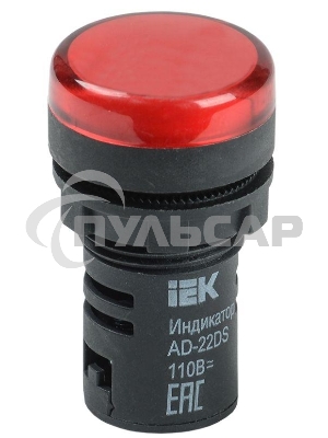 Арматура светосигнальная AD-22DS 24В AC/DC красн. ИЭК BLS10-ADDS-024-K04