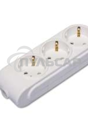 Колодка удлинителя 3-м с заземл. защ. шторки Makel N3210000