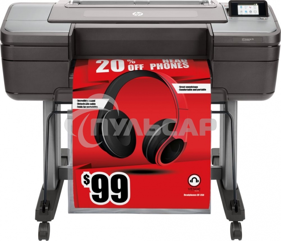 Плоттер струйный HP DesignJet Z6 Postscript (T8W15A), A1, цветной, 24