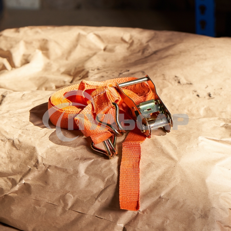 Стяжка для груза Rexant багажная с крюками, с храповым механизмом, 10х0.038 м