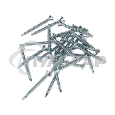 Саморез оконный KRANZ сверло, 3.9х35, белый цинк, упаковка поставщика ( 8 000 шт. )