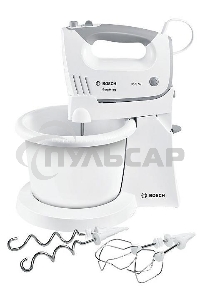 Миксер стационарный Bosch MFQ36460 450Вт белый/серый