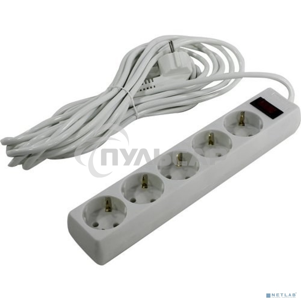 Сетевой фильтр ExeGate EX279180RUS SP-5-7W (5 розеток, 7м, евровилка, белый)