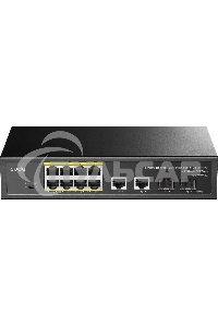 Коммутатор Cudy GS1010PS2, (L2) 10x1Gbит/с 2xКомбо(1000BASE-T/SFP) 2SFP 8PoE 120W, неуправляемый