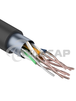 Кабель витая пара Rexant FTP 4PR 24AWG, CAT5e наружный (OUTDOOR) (бухта 305 м)