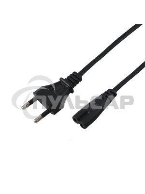 Шнур сетевой, вилка - евроразъем С7, кабель 2x0,5 мм², длина 1,8 метра (PE пакет) Rexant
