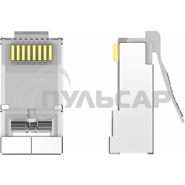 Коннектор Vention RJ45 (8p8c), FTP, cat. 6A, под витую пару, экранированный (10шт.)