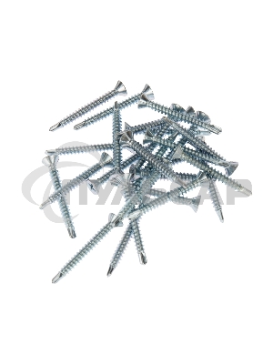 Саморез оконный KRANZ сверло, 3.9х35, белый цинк, упаковка поставщика ( 8 000 шт. )