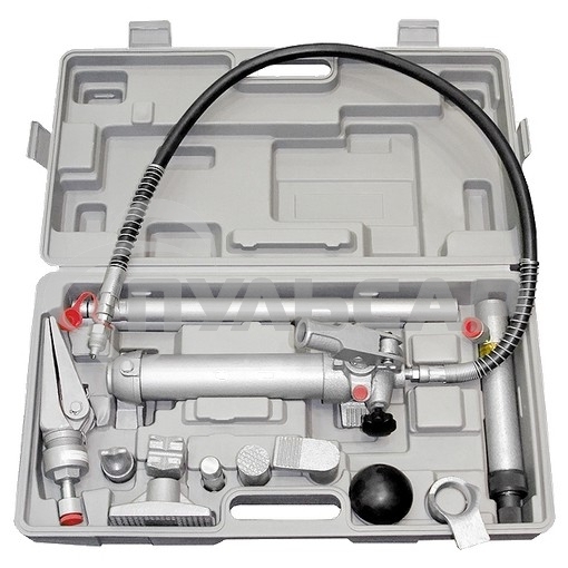 Растяжка гидравлическая Matrix 4 т, набор из 17 предметов, 7 сменных насадок, в пласт. кейсе