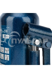 Домкрат гидравлический бутылочный телескопический, 8 т, подъем 180-410 мм Stels