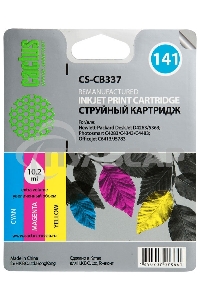 Картридж струйный Cactus CS-CB337 №141 трехцветный (9 мл.) для HP DJ D4263/D4363/D5360/DJ J5783/J6413
