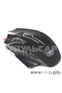 Мышь проводная Qumo Dragon War Red Alert черный, 2400 dpi, USB, кнопки - 7