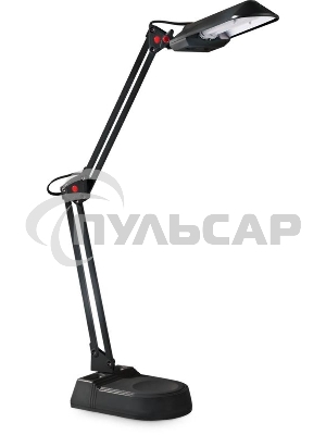 Лампа настольная CAMELION KD-017A С0211W черный в к-те база+струбцина