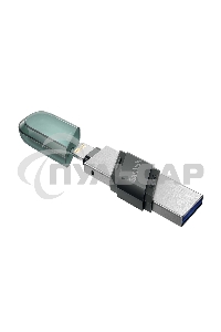 Флешка USB Sandisk 128 Gb iXpand Flip SDIX90N-128G-GN6NE USB3.1 зеленый/серебристый