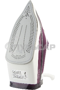 Утюг Galaxy Line GL 6108, бордовый с белым, паровой, 2400 Вт, постоянный пар 50 г/мин, паровой удар 230 г/мин, функции: автоотключение, самоочистка, антикапля, антинакипь, вертикальное отпаривание, индикатор автоотключения, индикатор нагрева, функция увла